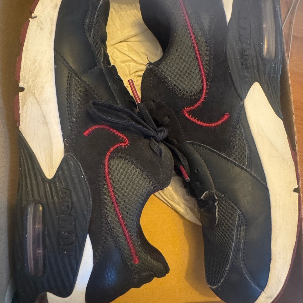 Black and Red Athletic Sneakers